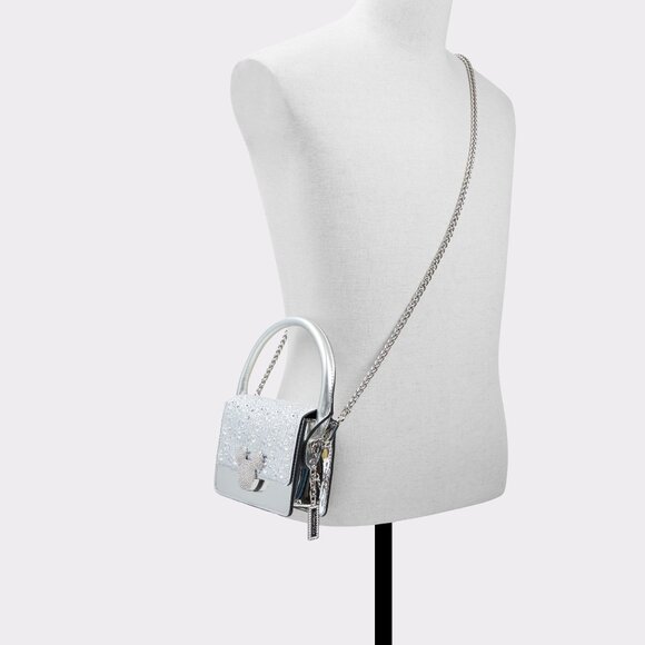 Disney X Aldo Silver Top Handle Bag - Picture 2 of 5